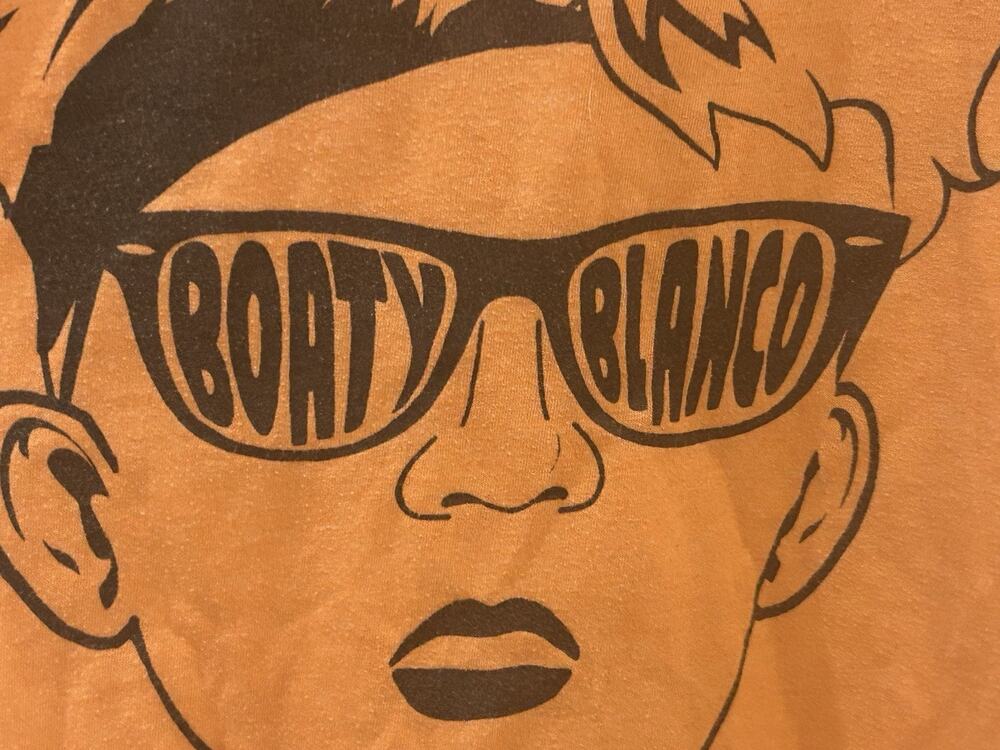 Orange Boaty Blanco Shirt size L